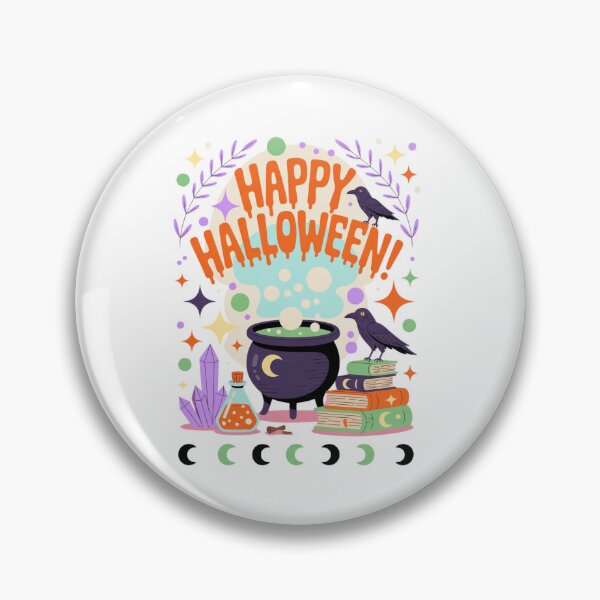 Item preview, Happy Halloween – Witchy Cauldron Classic T-Shirt designed and sold by inkfluenceart.
