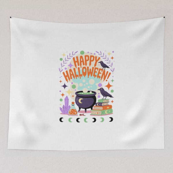 Item preview, Happy Halloween – Witchy Cauldron Classic T-Shirt designed and sold by inkfluenceart.