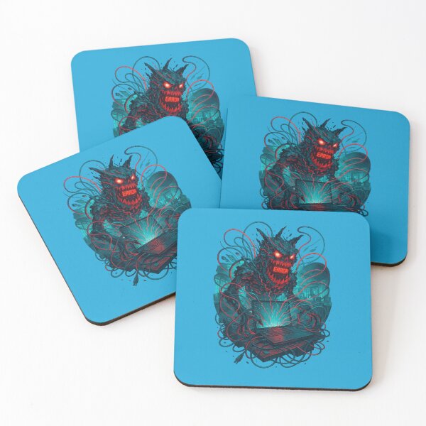 Item preview, Evil Digital Virus Emerging From Laptop Chaos designed and sold by ArtComixHaven.