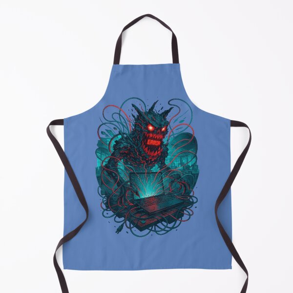 Item preview, Evil Digital Virus Emerging From Laptop Chaos designed and sold by ArtComixHaven.