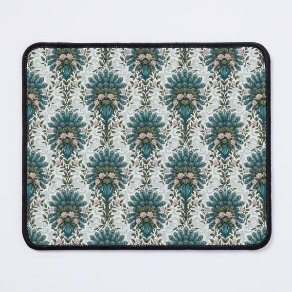 Item preview, Aurelian Heritage Print – Vintage Peacock & Floral Pattern designed and sold by Heritage Hive Studio.