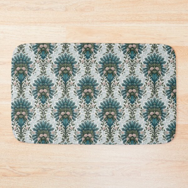 Item preview, Aurelian Heritage Print – Vintage Peacock & Floral Pattern designed and sold by Heritage Hive Studio.