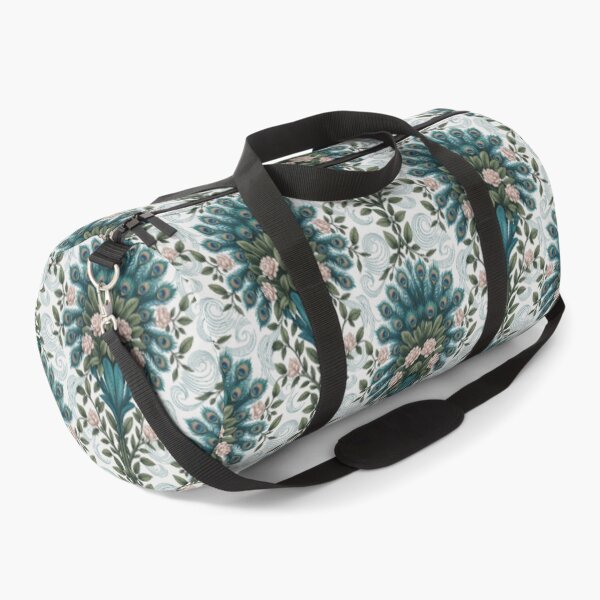 Item preview, Aurelian Heritage Print – Vintage Peacock & Floral Pattern designed and sold by Heritage Hive Studio.