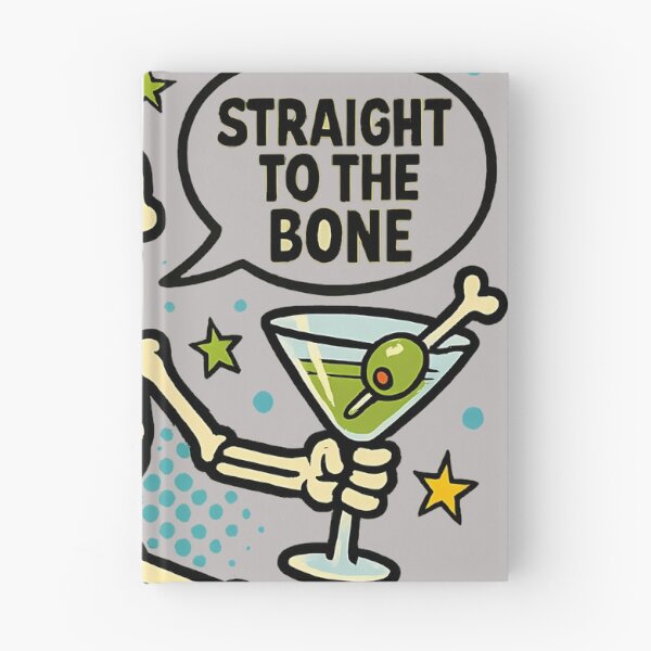 Item preview, Bone Dry Martini – Dancing Skeleton Halloween Cocktail Pop Art designed and sold by DebuggedDressed.