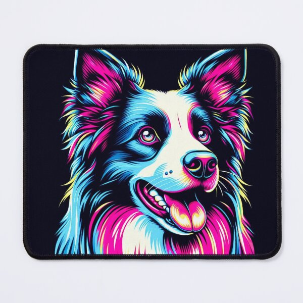 Item preview, cute neon border callie designed and sold by Dogandesighn.