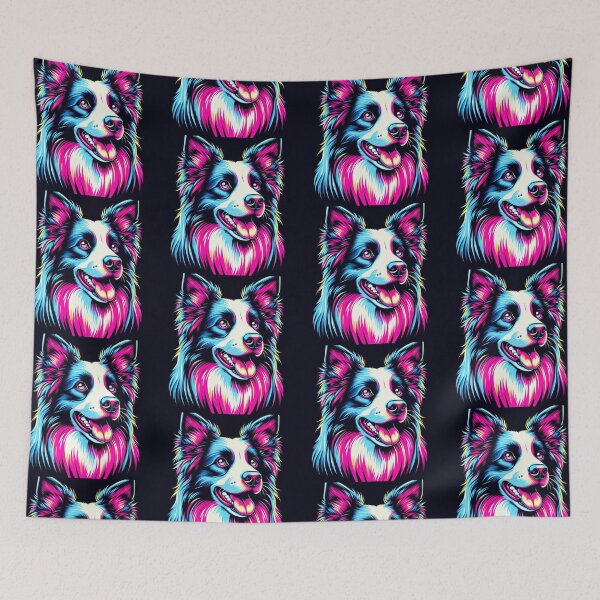 Item preview, cute neon border callie designed and sold by Dogandesighn.