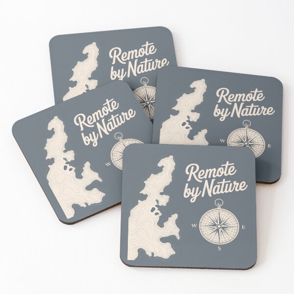 Item preview, Isle Royale Map Lines Remote by Nature designed and sold by Blok45.