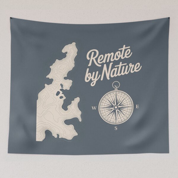 Item preview, Isle Royale Map Lines Remote by Nature designed and sold by Blok45.