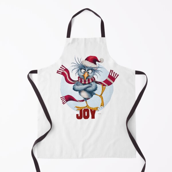 Item preview, Joy Bird Blue Jay – Silly Festive Bird Standing on Joy designed and sold by SOFAGIRL COLLECTIONS.