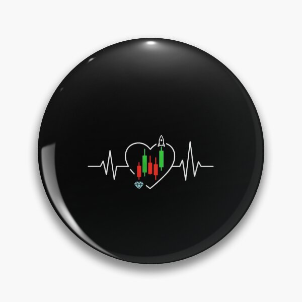 Item preview,  Crypto Candlestick Art – Trader’s Diamond Heart designed and sold by DiaryPN.