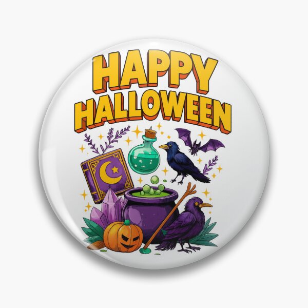 Item preview, Happy Halloween – Witchy Cauldron Classic T-Shirt designed and sold by inkfluenceart.