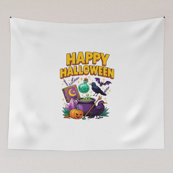 Item preview, Happy Halloween – Witchy Cauldron Classic T-Shirt designed and sold by inkfluenceart.