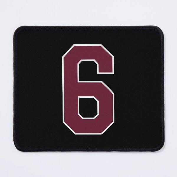 Item preview, "Number 6 Bold Design - Collegiate Numbers, Varsity Style, Personalized Monogram Art" designed and sold by artworkathome.