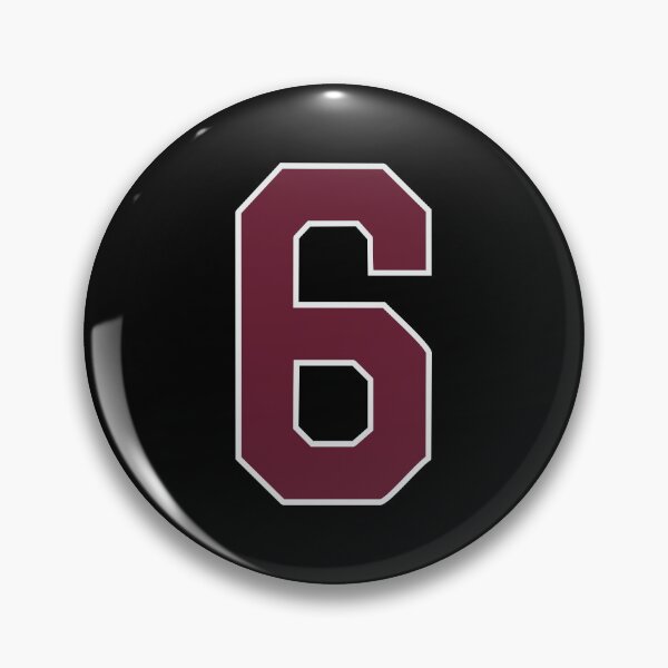 Item preview, "Number 6 Bold Design - Collegiate Numbers, Varsity Style, Personalized Monogram Art" designed and sold by artworkathome.