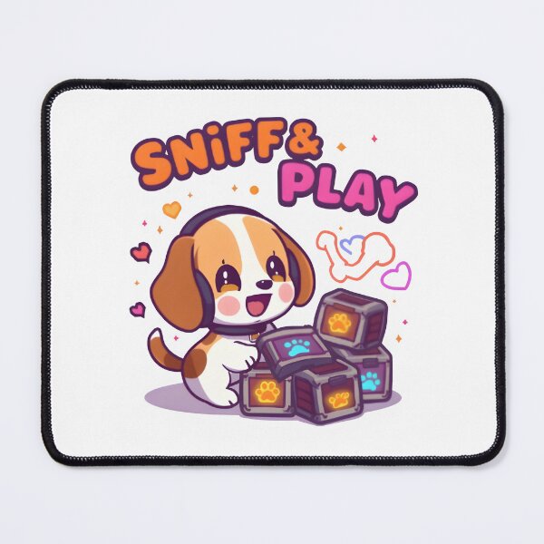 Item preview, Sniff & Play – Cute Kawaii Beagle Gamer with Loot Crates designed and sold by Snackwear Apparel.