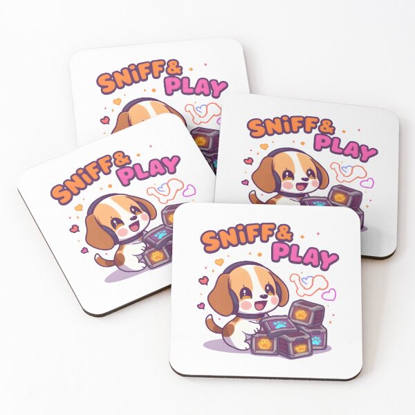 Item preview, Sniff & Play – Cute Kawaii Beagle Gamer with Loot Crates designed and sold by Snackwear Apparel.