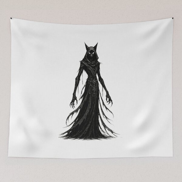 Item preview, Elegant Anime Witch – Gothic Halloween Character Art designed and sold by Jocamedahub.