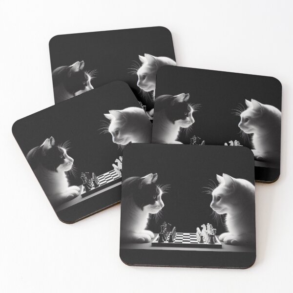 Item preview, Cute cats chess playing  designed and sold by Dogandesighn.