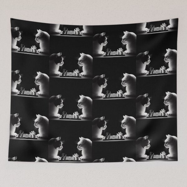Item preview, Cute cats chess playing  designed and sold by Dogandesighn.