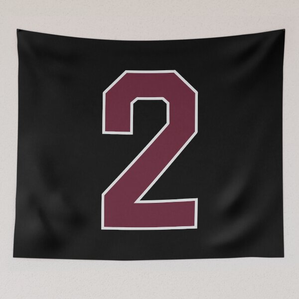 Item preview, "Number 2 Bold Design - Collegiate Numbers, Varsity Style, Personalized Monogram Art" designed and sold by artworkathome.
