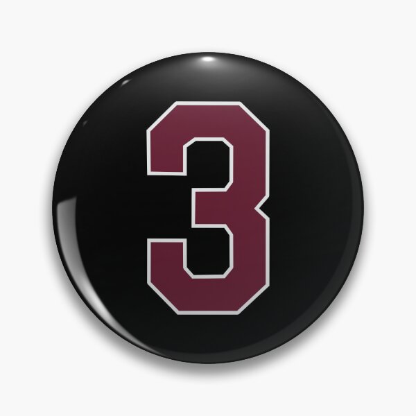 Item preview, "Number 3 Bold Design - Collegiate Numbers, Varsity Style, Personalized Monogram Art" designed and sold by artworkathome.