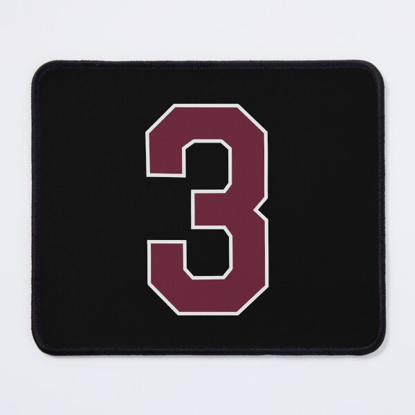 Item preview, "Number 3 Bold Design - Collegiate Numbers, Varsity Style, Personalized Monogram Art" designed and sold by artworkathome.