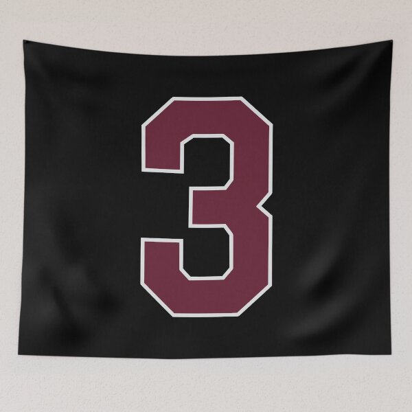 Item preview, "Number 3 Bold Design - Collegiate Numbers, Varsity Style, Personalized Monogram Art" designed and sold by artworkathome.