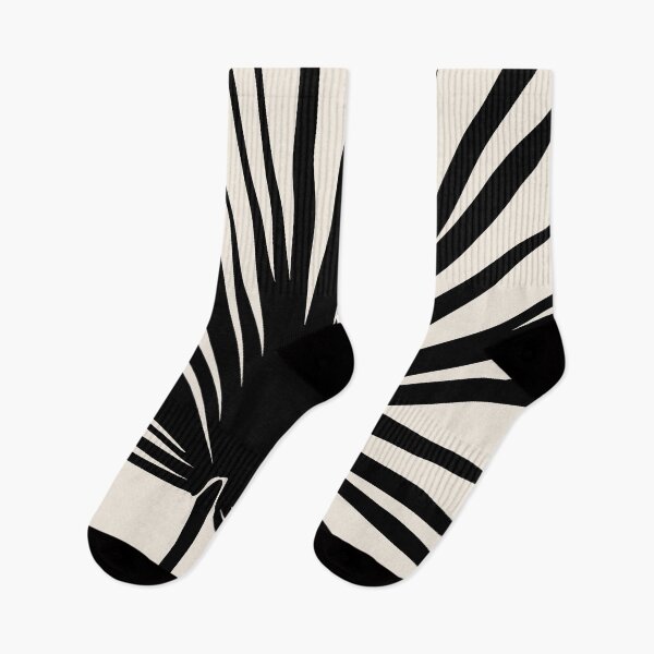 Item preview, Palm leaf in black and beige, boho tropical minimalist beachy decor designed and sold by ArticraftShop.
