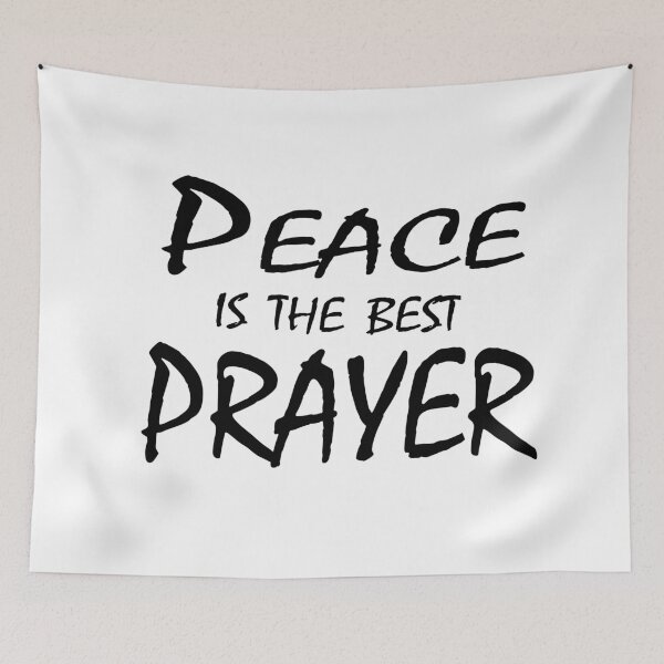Item preview, Peace Is The Best Prayer – Calm & Spiritual Quote Design designed and sold by ArtNestVerse.