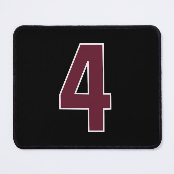 Item preview, "Number 4 Bold Design - Collegiate Numbers, Varsity Style, Personalized Monogram Art" designed and sold by artworkathome.