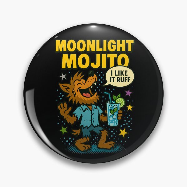Item preview, Moonlight Mojito – Funny Werewolf Cocktail Pop Art Design designed and sold by DebuggedDressed.