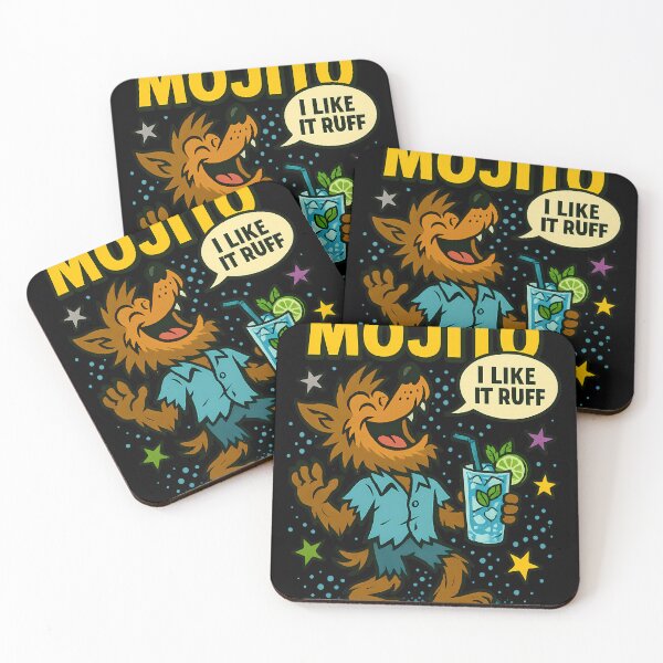 Item preview, Moonlight Mojito – Funny Werewolf Cocktail Pop Art Design designed and sold by DebuggedDressed.