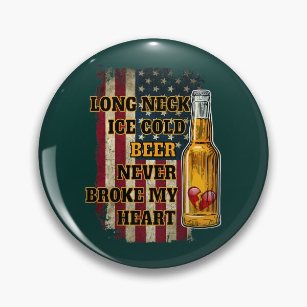 Item preview, Long Neck Iced Cold Beer Never Broke My Heart Fitted V-Neck  designed and sold by reetwarnic.