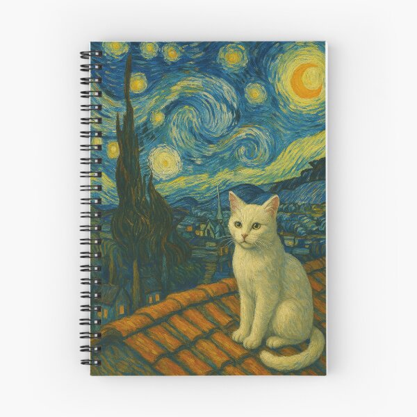 Item preview, Meownight Whiskers: Starry Rooftop Cat Dreamscape designed and sold by Ocelot-T.