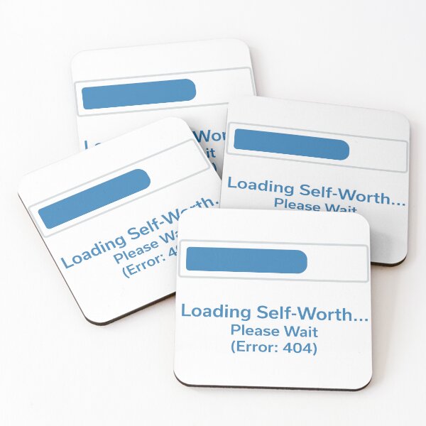 Item preview, Funny Self-Worth Loading Bar Vector Icon designed and sold by DiNata.