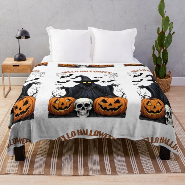 Item preview, Halloween, pumpkin, ghost, spiderwebs, bats, skull, creepy, spooky, designed and sold by Coolparrotgirl.