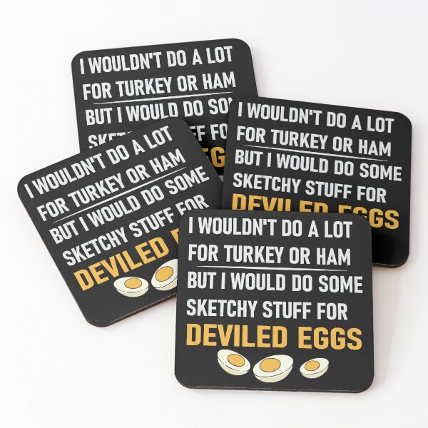 Item preview, Funny Food Joke Deviled Eggs Obsession Design designed and sold by Charaff.