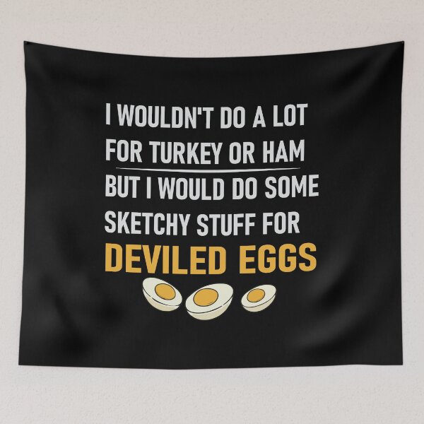 Item preview, Funny Food Joke Deviled Eggs Obsession Design designed and sold by Charaff.