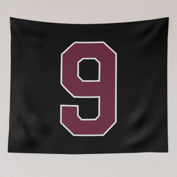 Item preview, "Number 9 Bold Design - Collegiate Numbers, Varsity Style, Personalized Monogram Art" designed and sold by artworkathome.
