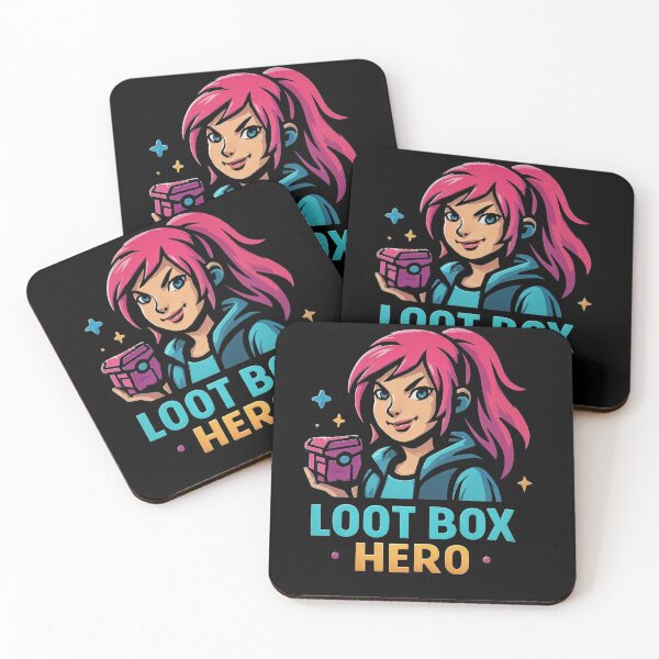 Item preview, Loot Box Hero – Gaming Surprise Hero & Retro Logo designed and sold by Unikat.SE.