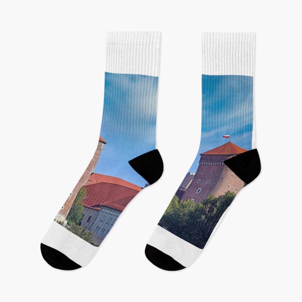 Item preview, Wawel castle towers with the Polish flag, Krakow Poland designed and sold by goceris.