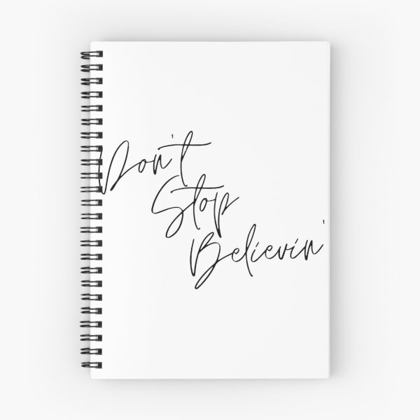 Item preview, Don't Stop Believin' Calligraphy Graphic Art  	 designed and sold by cgwqemnva61.