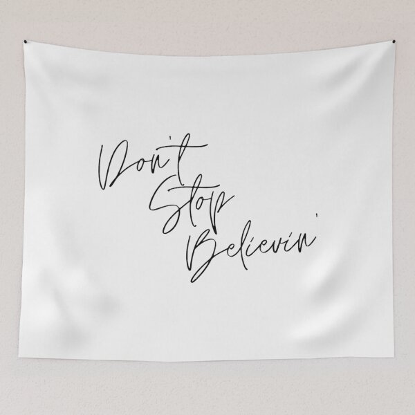 Item preview, Don't Stop Believin' Calligraphy Graphic Art  	 designed and sold by cgwqemnva61.