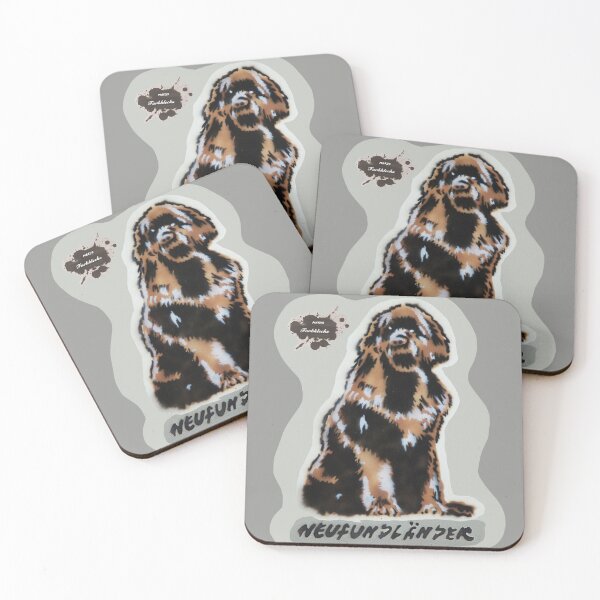 Item preview, A sitting Newfoundland dog designed and sold by marysfarbklecks.
