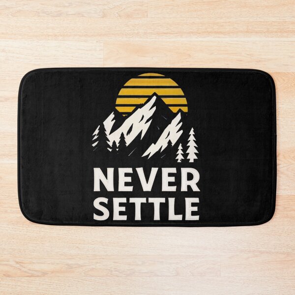 Item preview, Never Settle – mountain adventure & nature motif designed and sold by Unikat.SE.