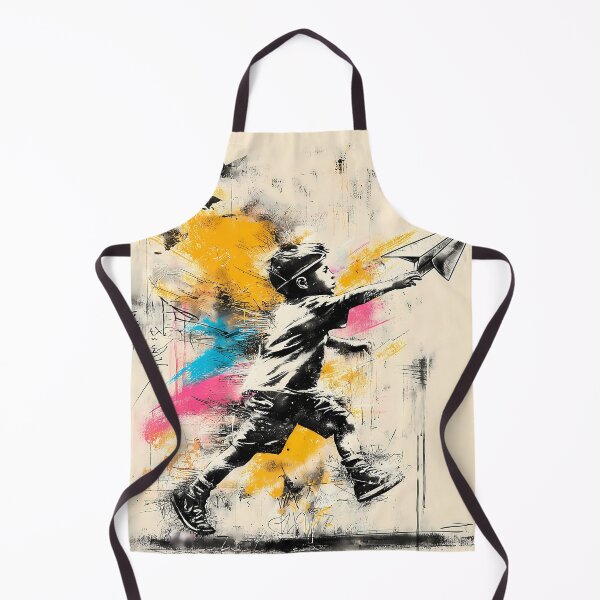 Item preview, Boy with Paper Plane – Urban Street Art designed and sold by Moisky Art.