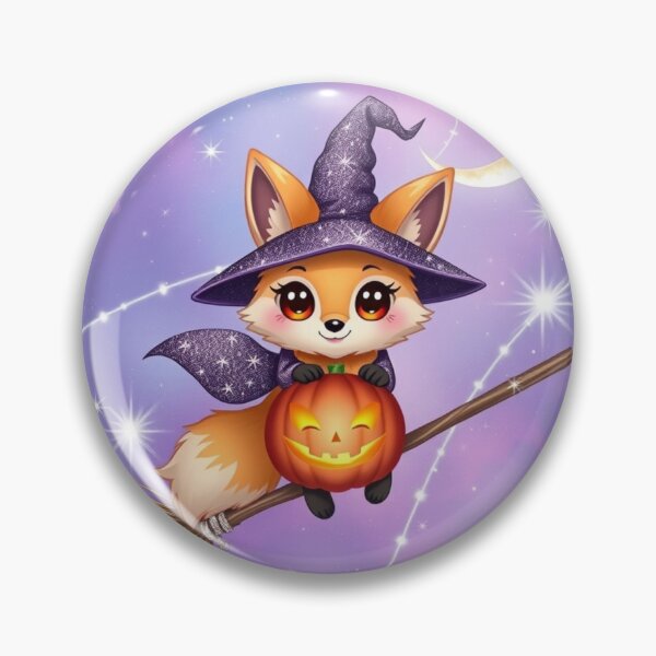 Item preview, Spooky Cute Fox Witch on Broomstick Halloween Tee designed and sold by ArmaanArts.
