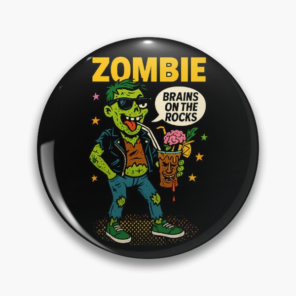 Item preview, Zombie – Funny Halloween Cocktail Pop Art Design designed and sold by DebuggedDressed.