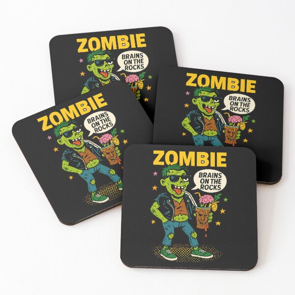 Item preview, Zombie – Funny Halloween Cocktail Pop Art Design designed and sold by DebuggedDressed.