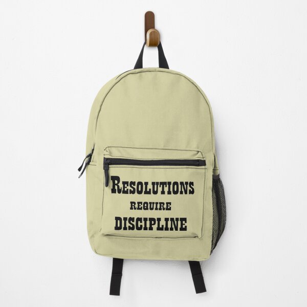 Item preview, Resolutions Require Discipline – Motivational Quote Design designed and sold by ArtNestVerse.